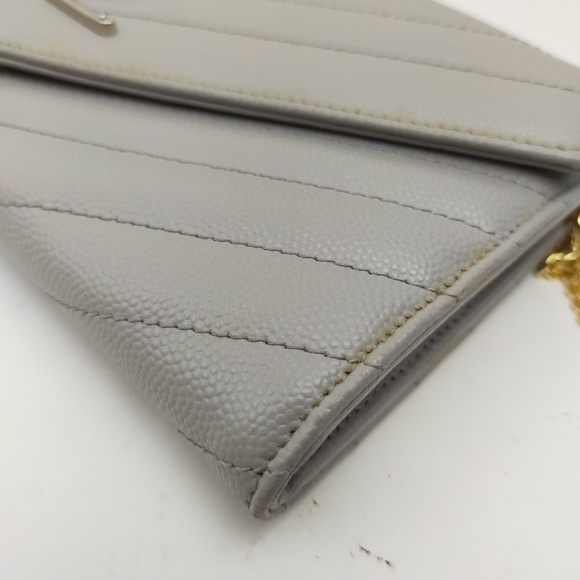 Saint Laurent Bag Gray Leather - Picture 6 of 10